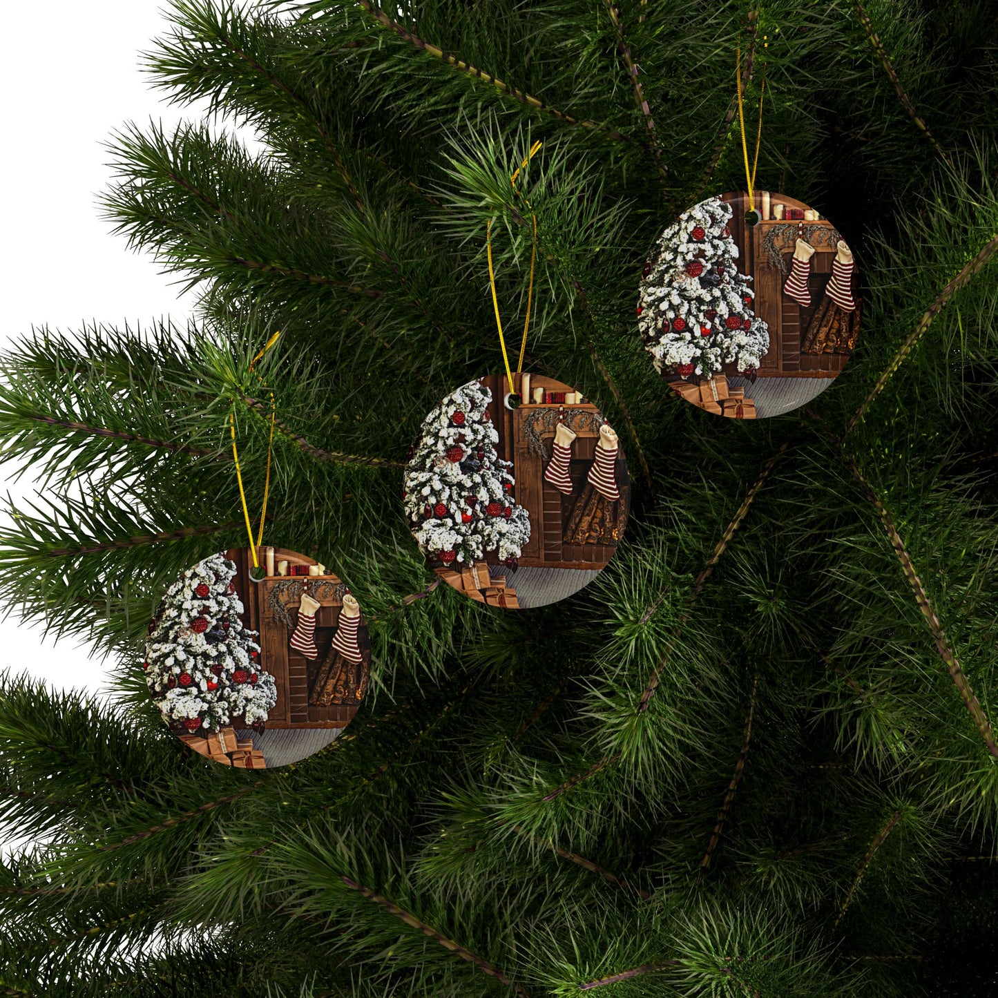 Unique Limited Edition 'Spot the Year' Christmas Ornaments, #2 of 10 in the series, 2-Sided Print, (1pc, 3pcs, 5pcs, or 10pcs)